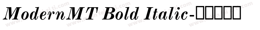 ModernMT Bold Italic字体转换